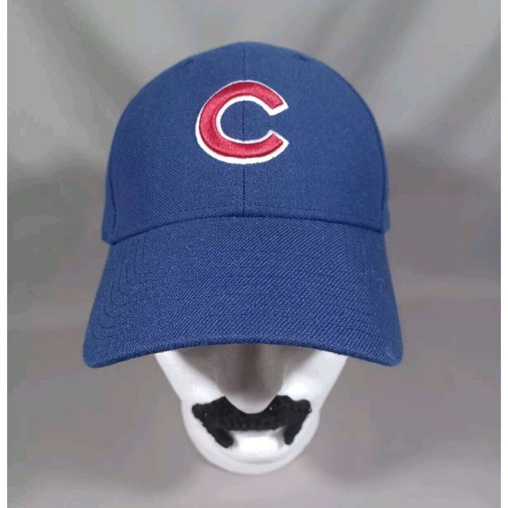Chicago Cubs Hat Adult‎ Blue Strap Back Embroidered Logo 47 Brand